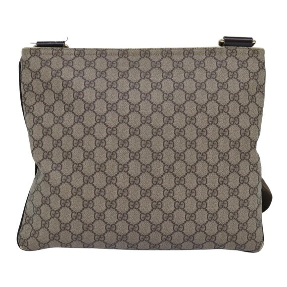 GUCCI GG Supreme Shoulder Bag PVC Leather Beige - Picture 8 of 16